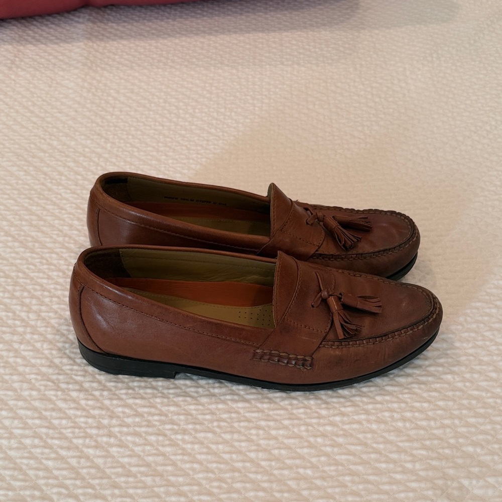 Cole Haan Tan Tassel Loafers